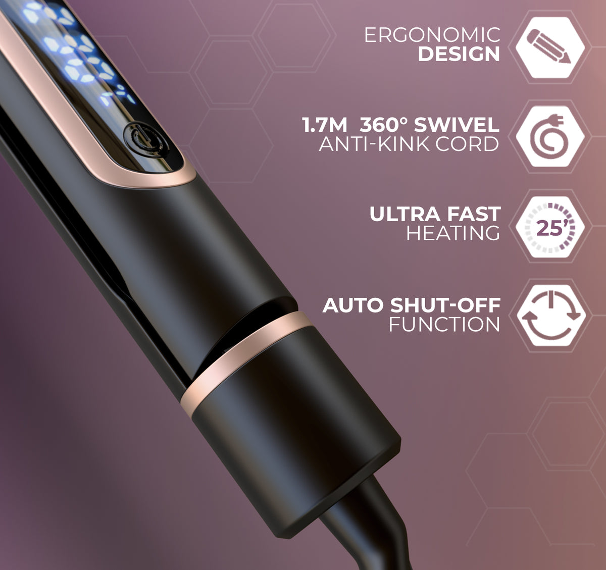 ENOA S7 PRO – Piastra Ionica in Ceramica Tourmaline