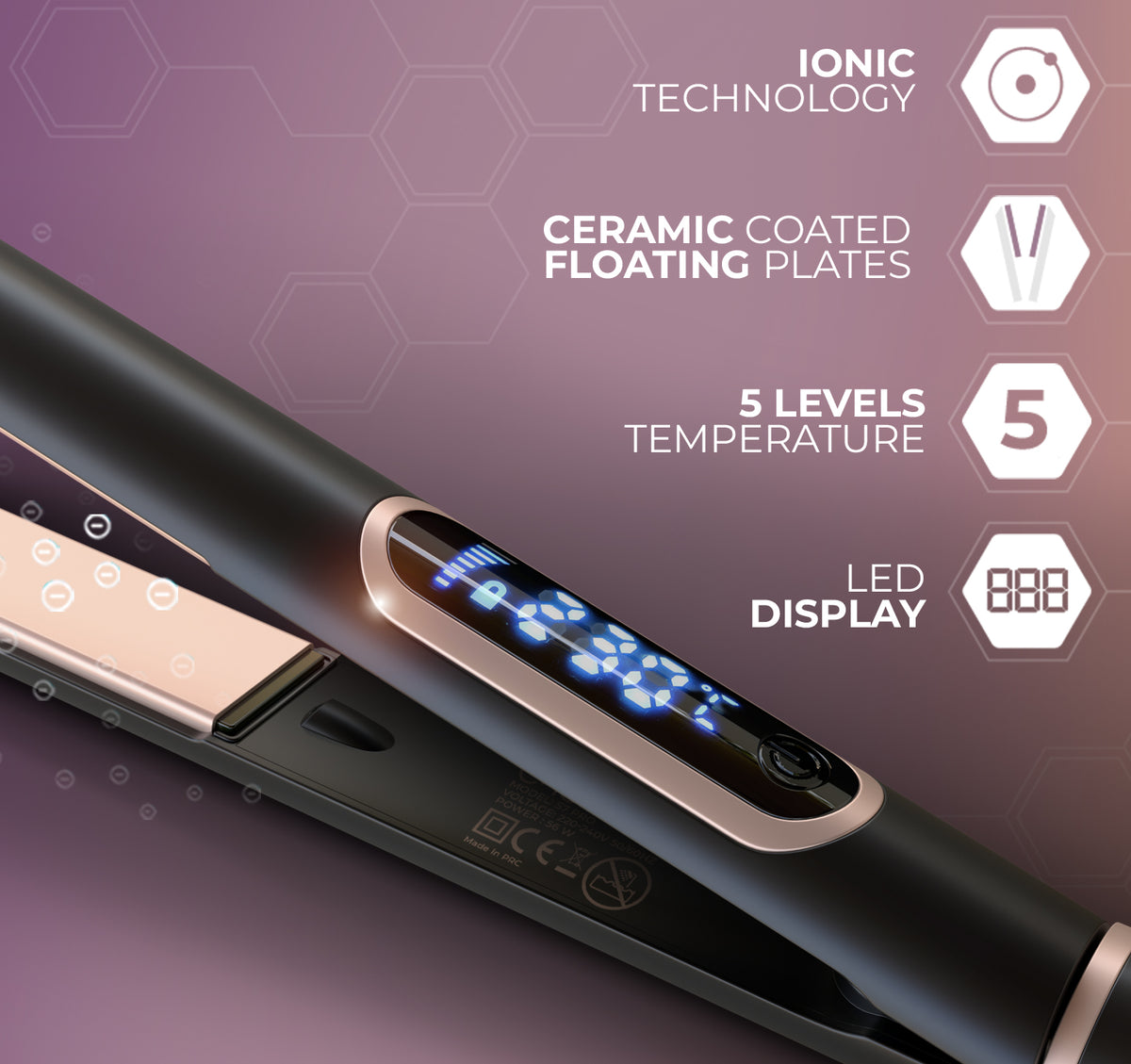 ENOA S7 PRO – Piastra Ionica in Ceramica Tourmaline