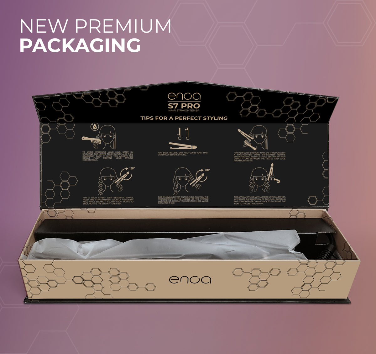 ENOA S7 PRO – Piastra Ionica in Ceramica Tourmaline