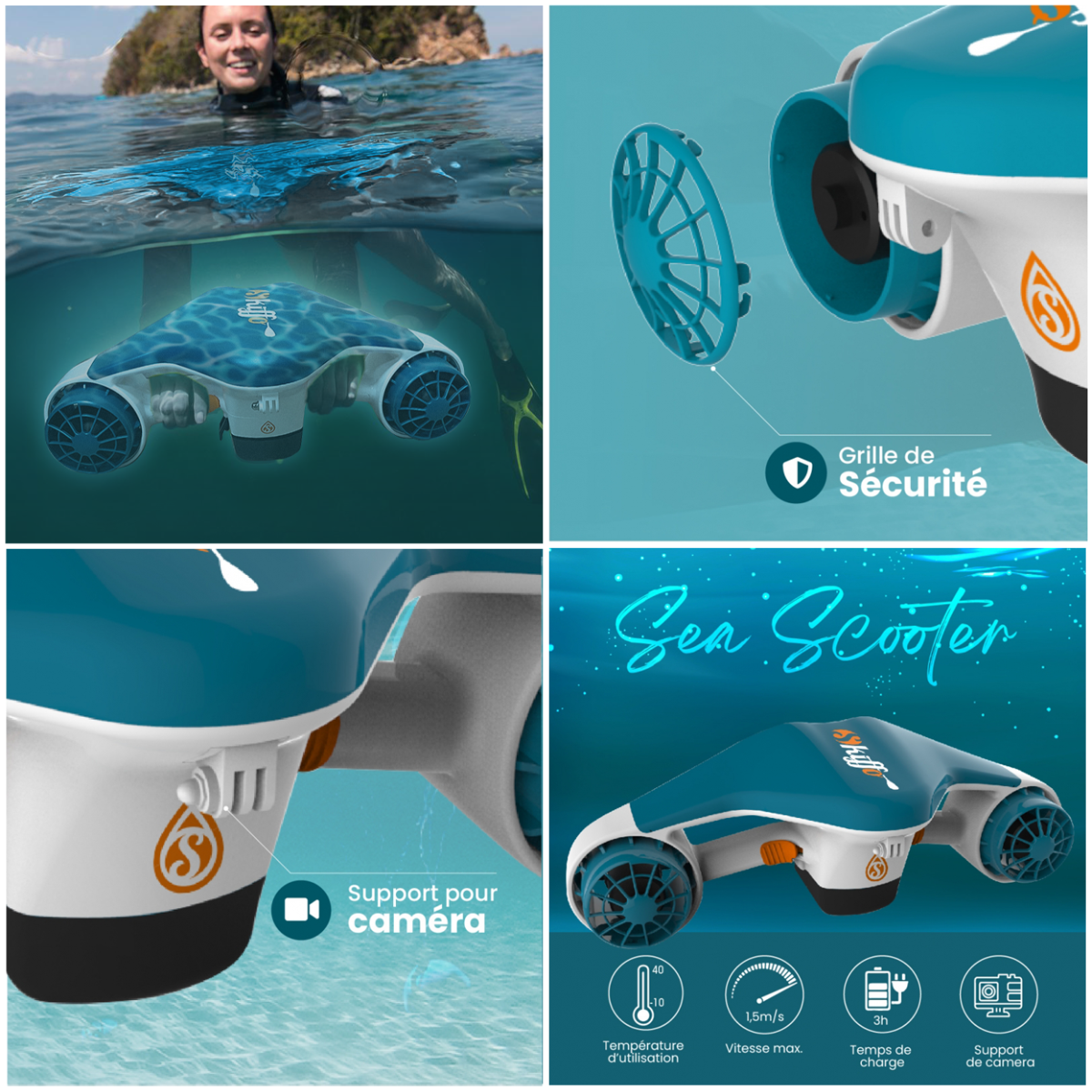 Skiffo Sea Scooter SEASIDE 1x Battery 5000 mAh