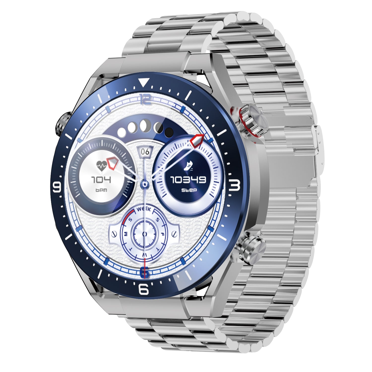ECOWATCH EW01 Smartwatch Silver – Display 1.52” HD e Autonomia fino a 20 Giorni