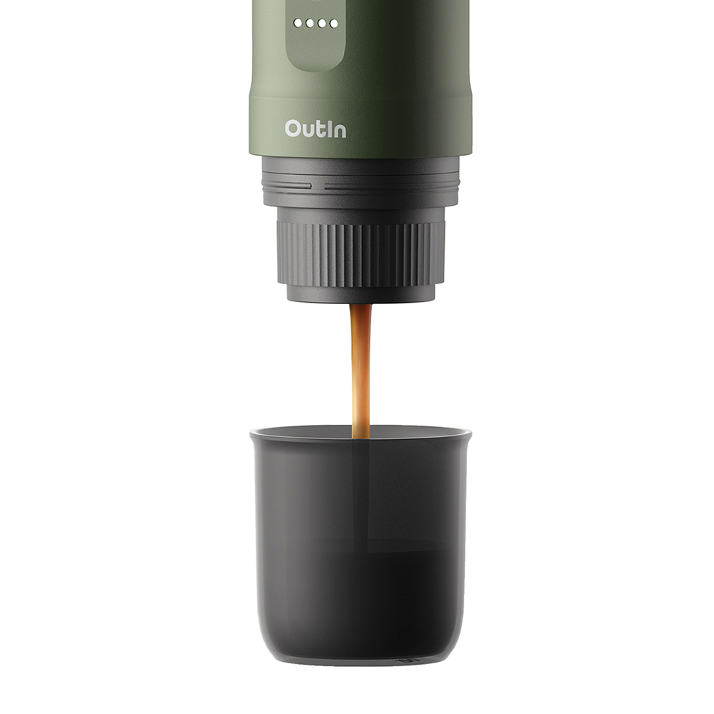 Outin Nano Macchina da Caffè Portatile Forest Green