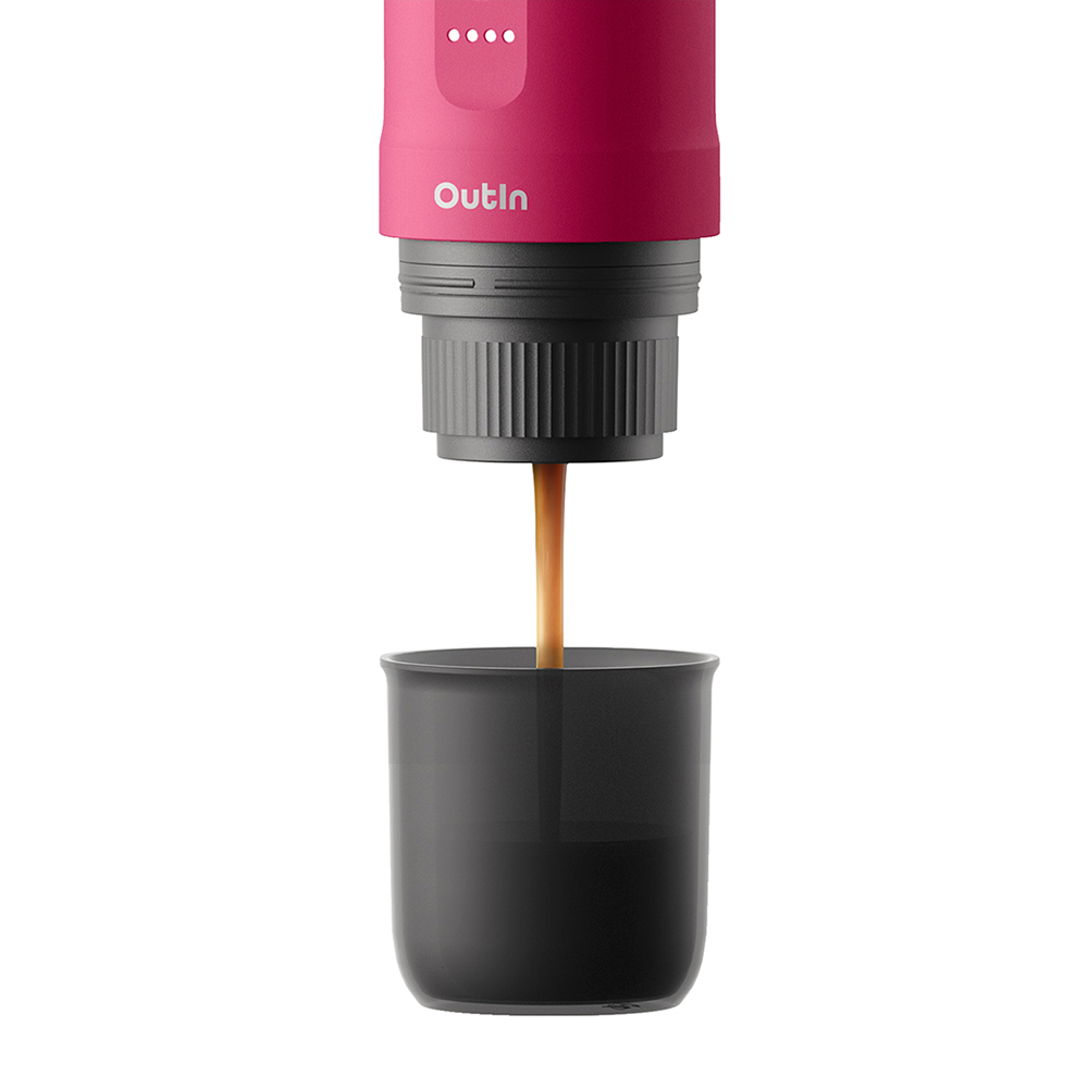 Outin Nano Macchina da Caffè Portatile Crimson Red