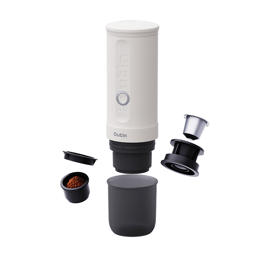 Outin Nano Macchina da Caffè Portatile Pearl White