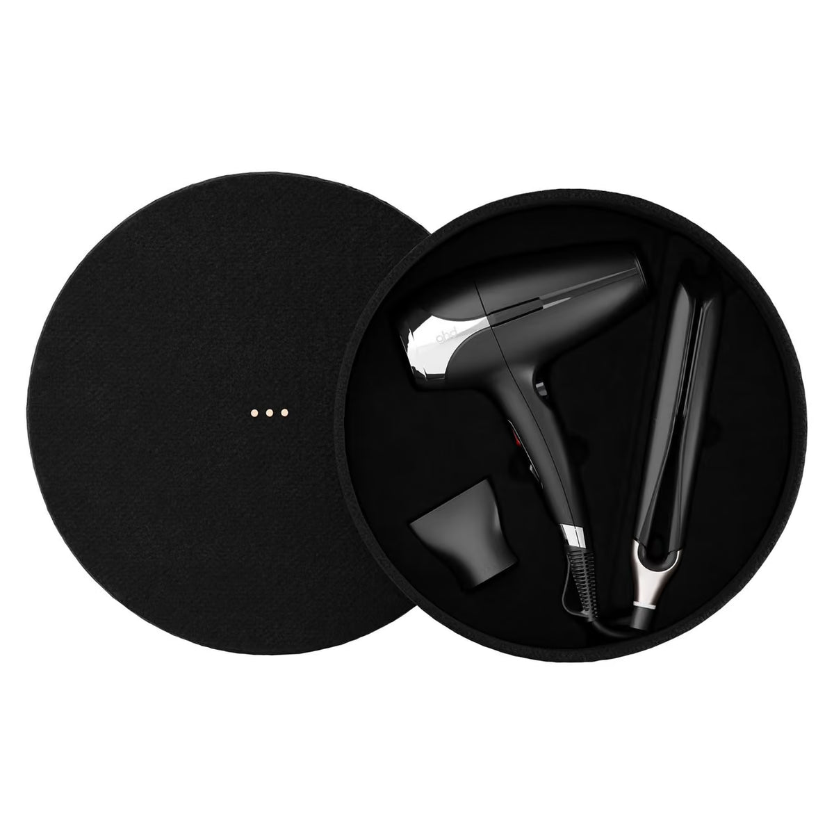 ghd Deluxe Gift Set – Piastra Chronos e Asciugacapelli Helios con Vanity Case
