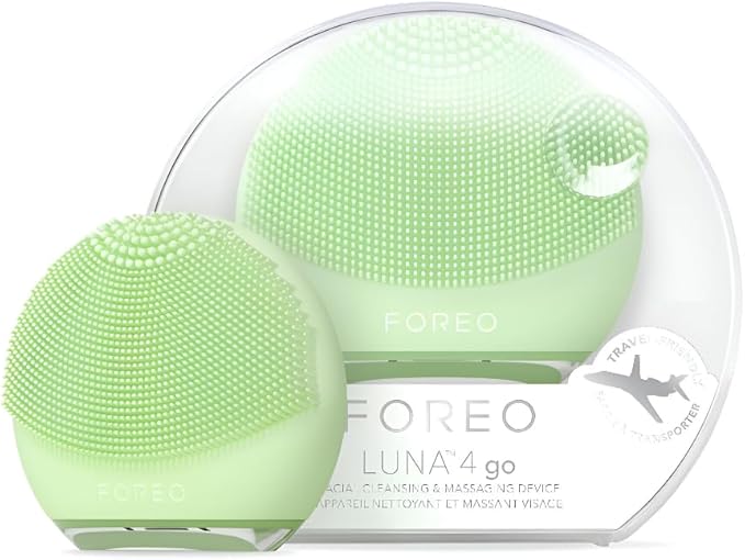 FOREO LUNA™ 4 Go Pistachio – Spazzola Detergente Viso Compatta con Massaggio Rassodante