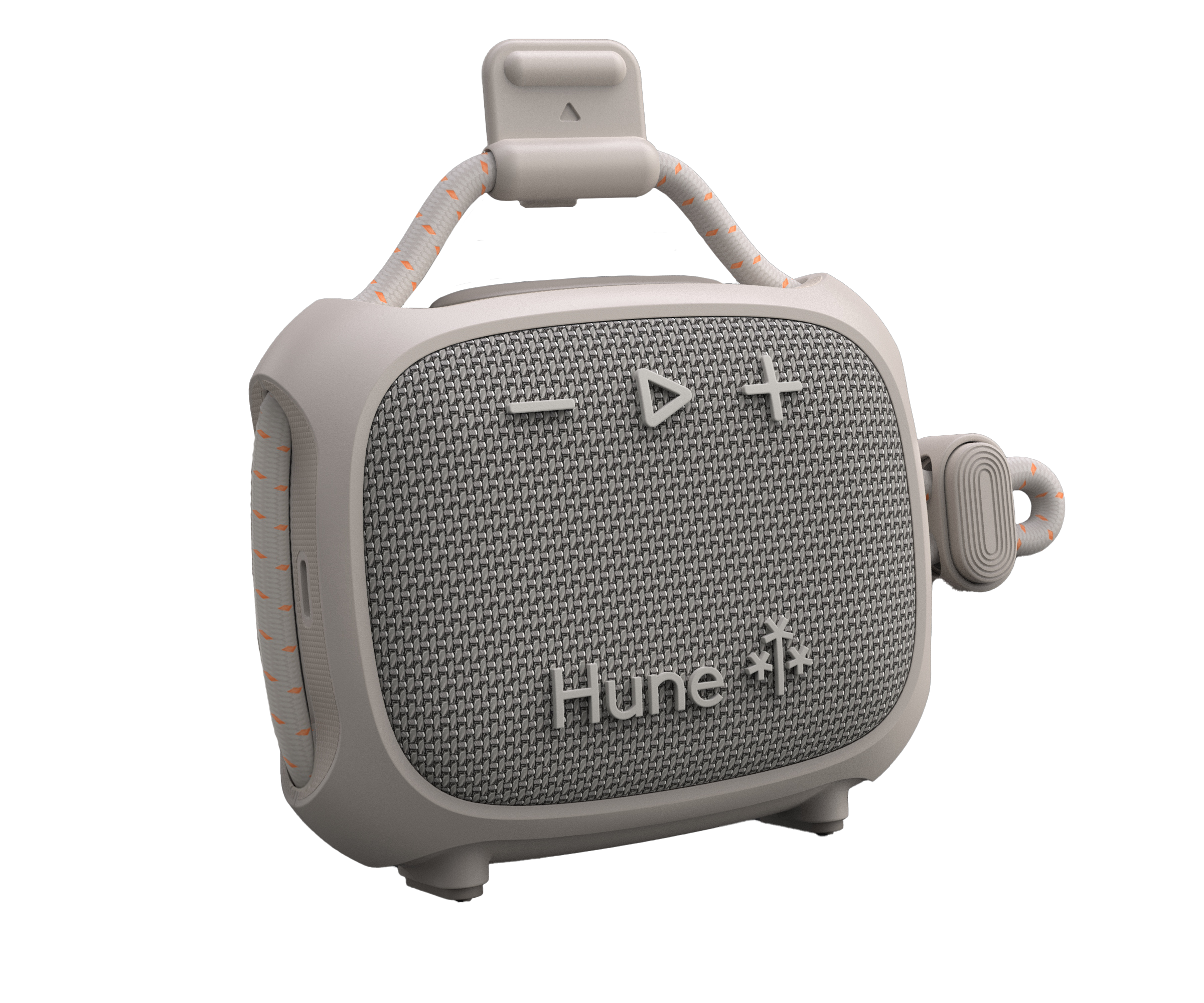 HUNE SAUCO™ Beige – Speaker Bluetooth Portatile Outdoor in Materiali Riciclati
