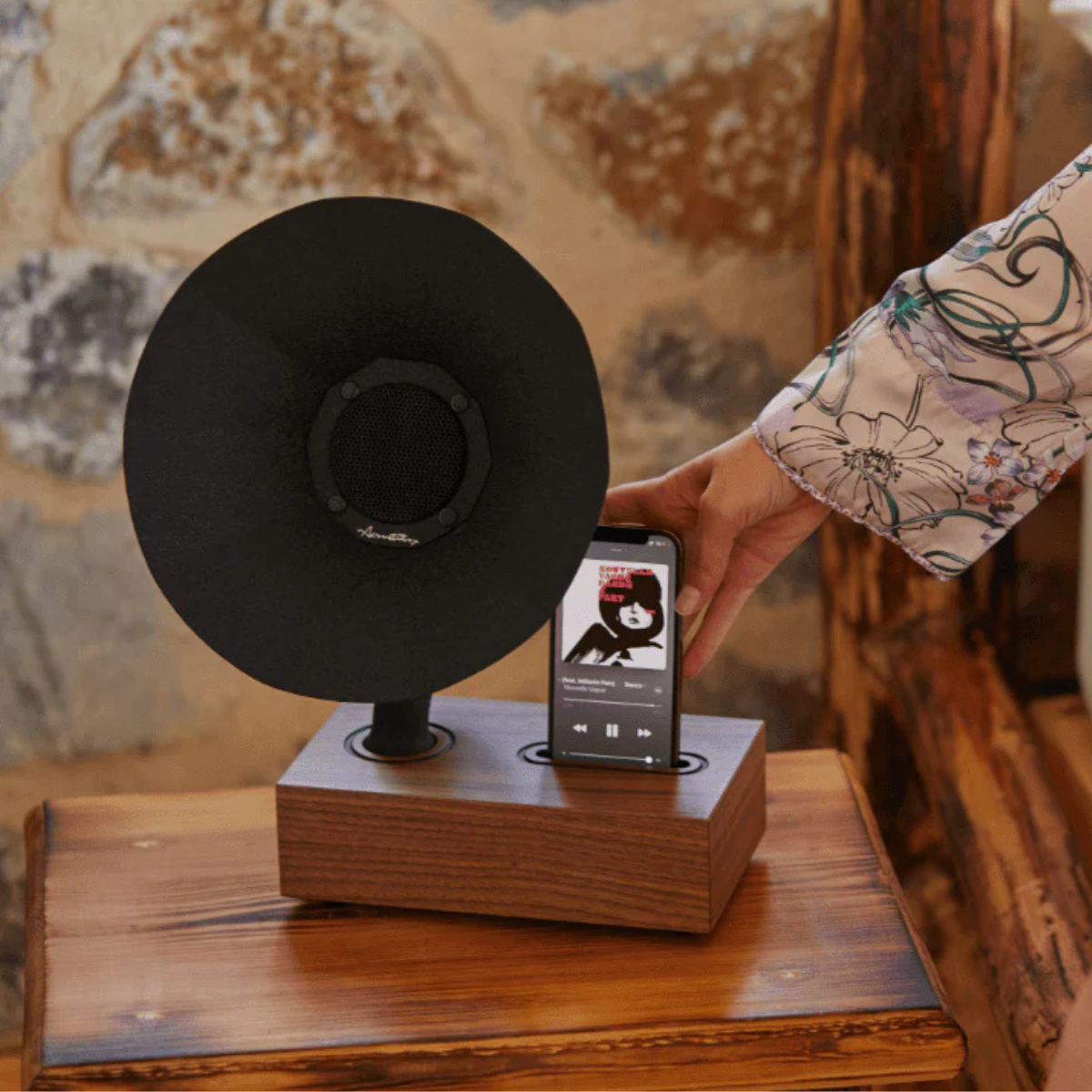 Acoustibox Classic Natural – Amplificatore Acustico per Smartphone