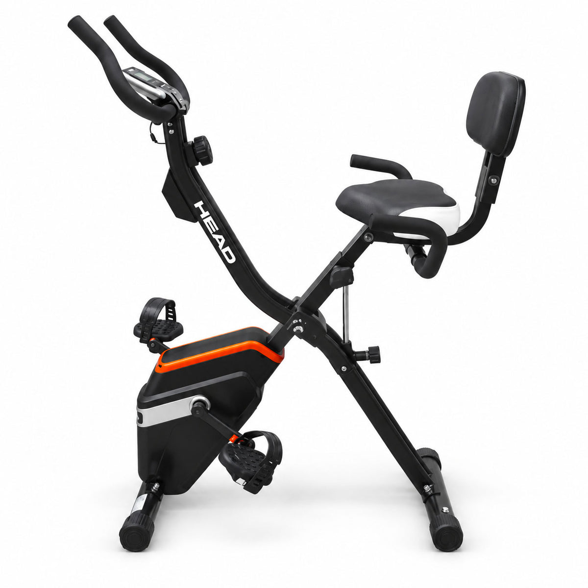 HEAD Fitness – Cyclette Pieghevole con Schienale e Bluetooth