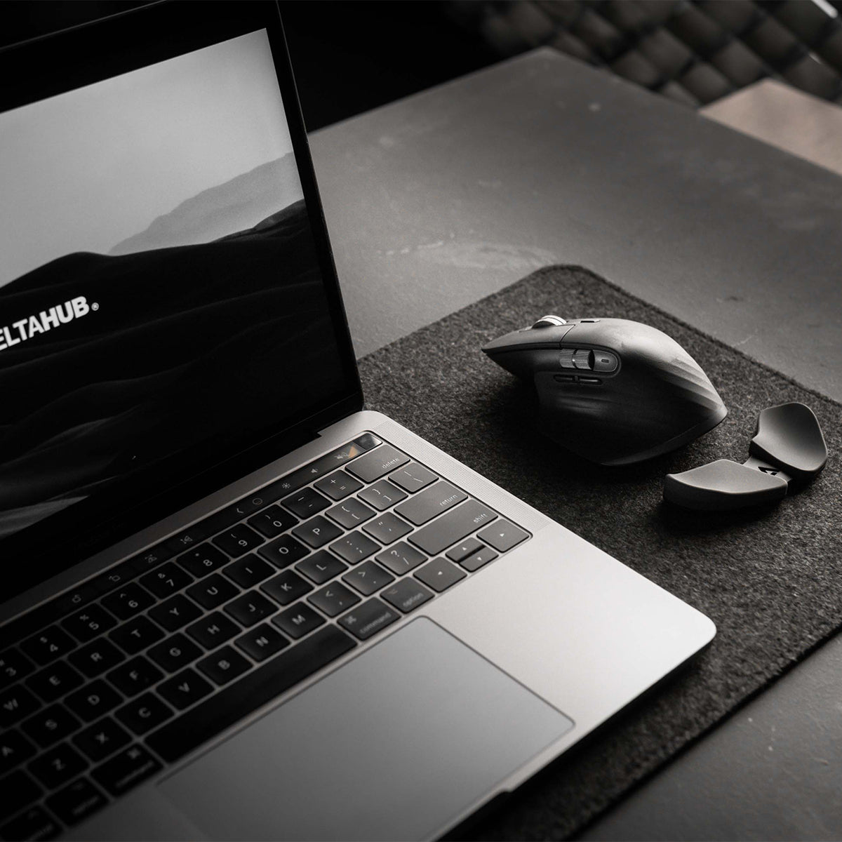 DeltaHub Carpio 2.0 Ergonomic wrist rest Black