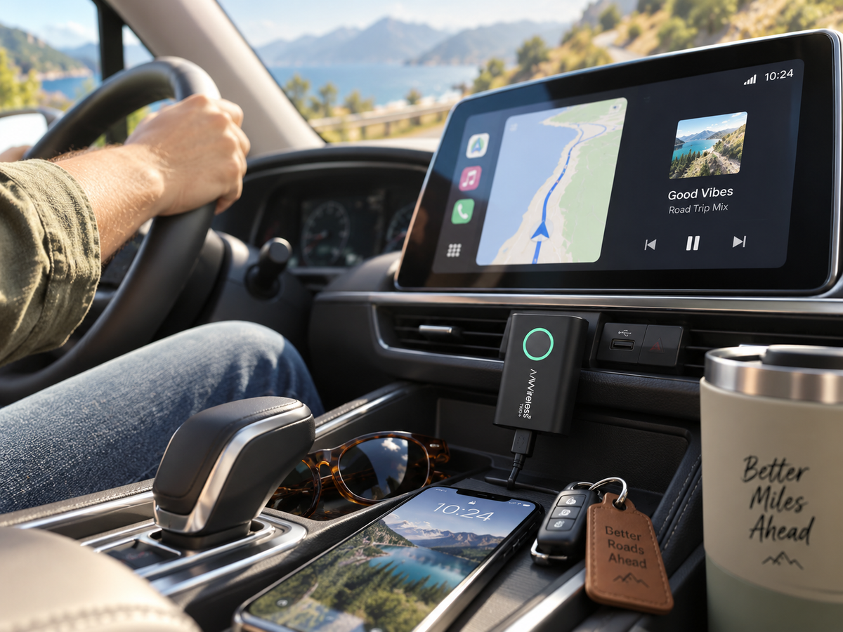 AAWireless TWO+ – Adattatore Wireless per Android Auto e Apple CarPlay