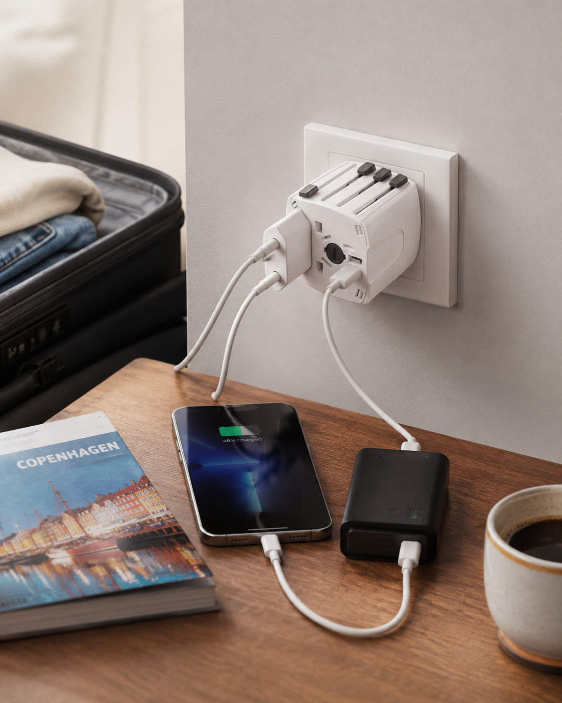 Cellularline World Travel Adapter – Adattatore Universale da Viaggio