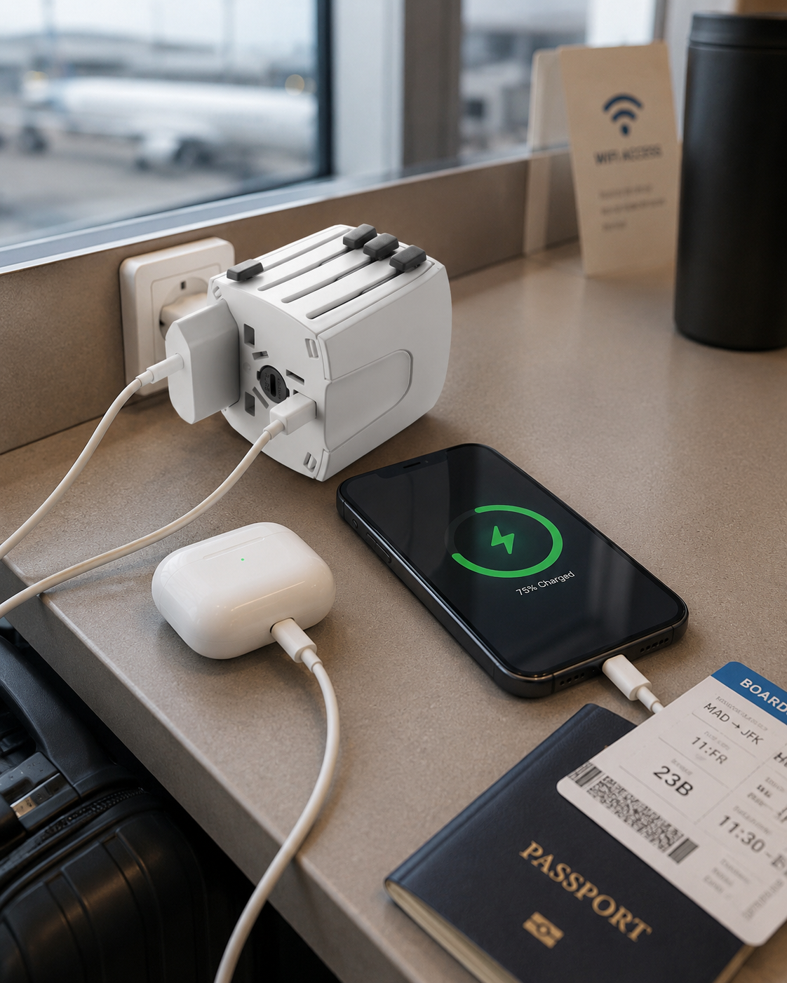 Cellularline World Travel Adapter – Adattatore Universale da Viaggio
