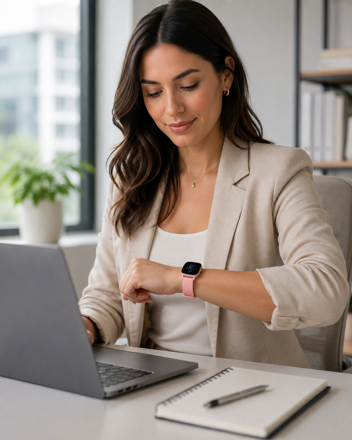 KSIX Pulse Rosa – Smartwatch TFT 1,83" con Chiamate Bluetooth, oltre 100 Modalità Sport e IP68