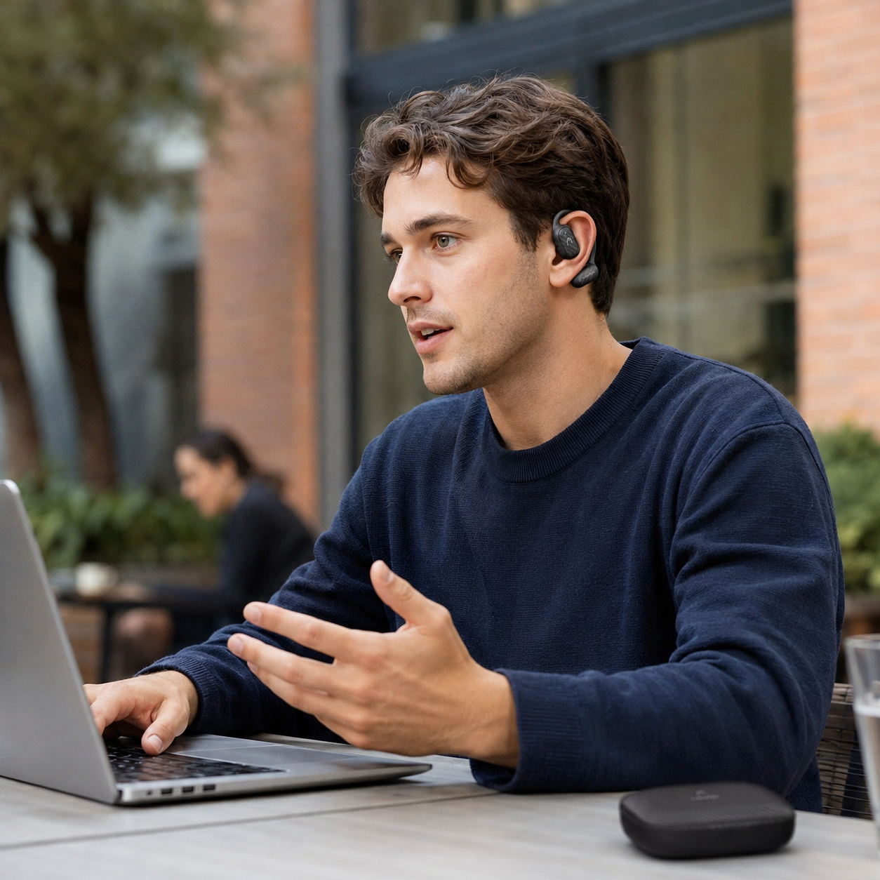 HEAD Open Ear HDTW02 – Auricolari Wireless Open-Ear IPX4 con 30 Ore di Autonomia e Controllo Touch