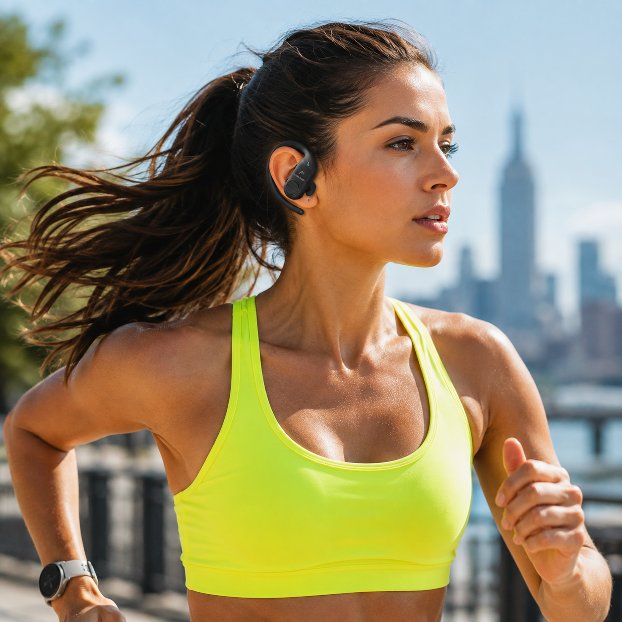 HEAD Flex Hooks HDTW03 – Auricolari Wireless Sportivi con Gancio, IPX7 e 40 Ore di Autonomia