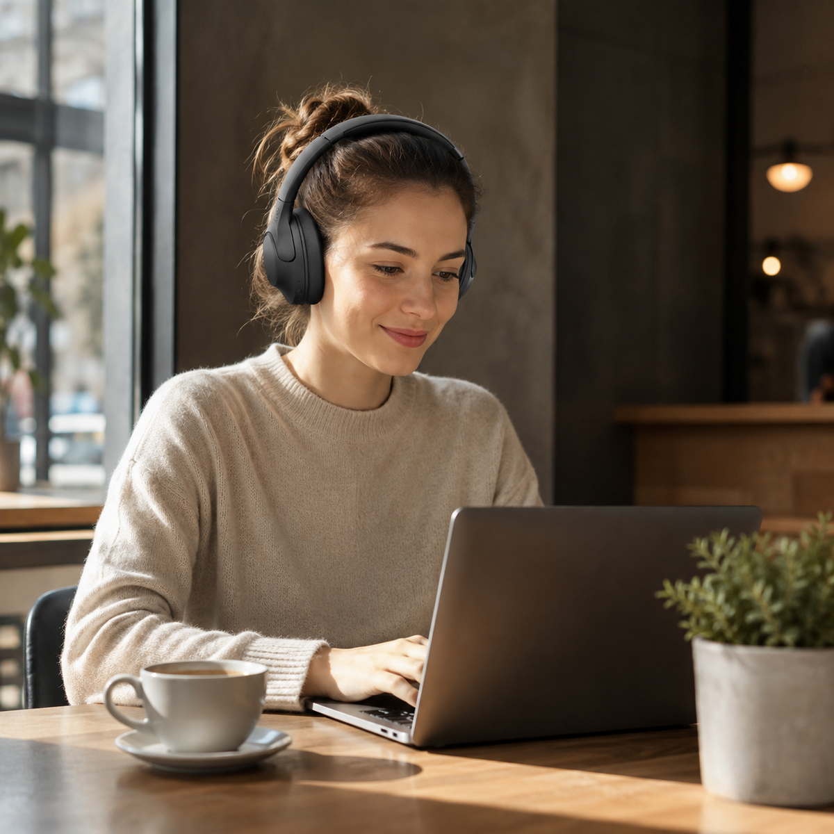 HEAD HDTW04 – Cuffie Wireless Over-Ear ANC + ENC con 30 Ore di Autonomia
