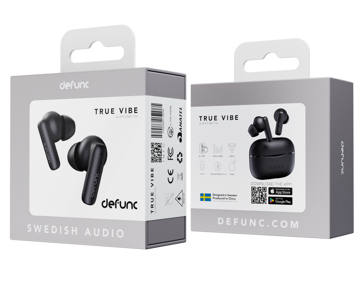 Defunc TRUE VIBE Black – Auricolari