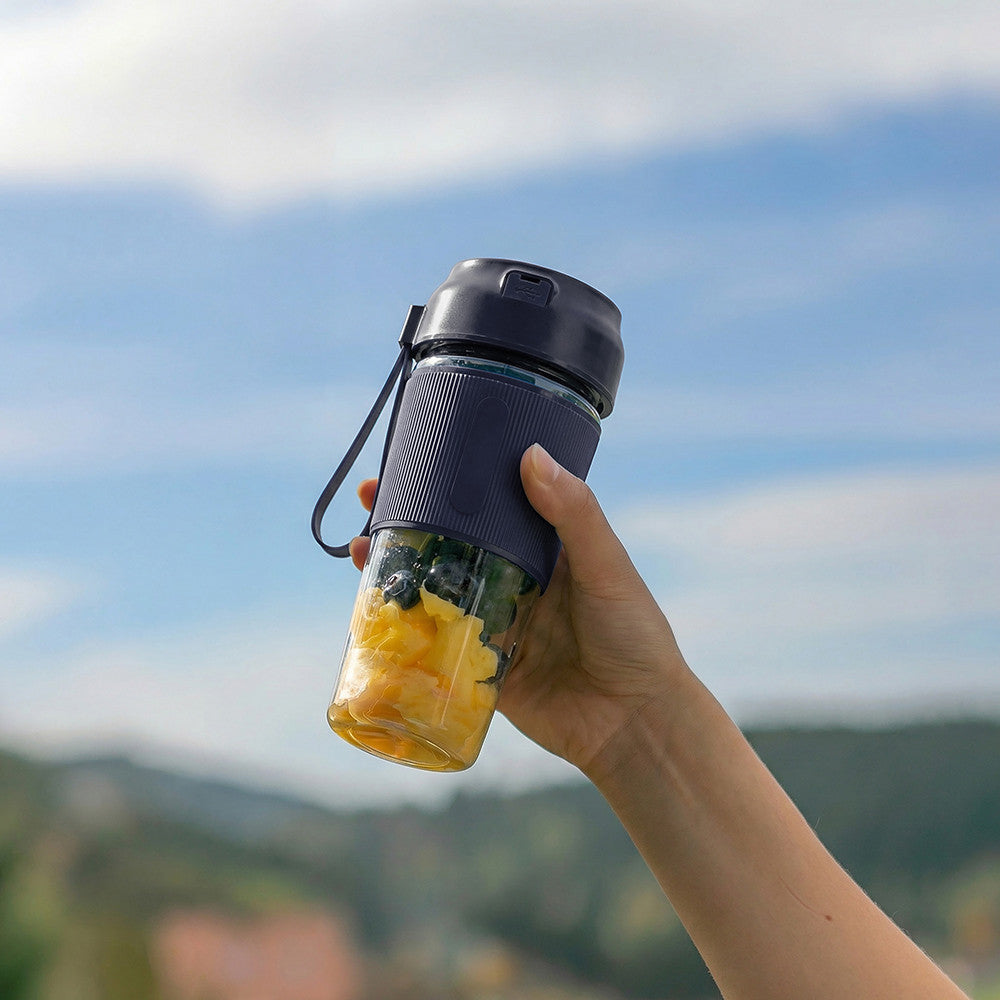 Delta Portable Blender Blue – Frullatore Portatile Ricaricabile con Bottiglia To-Go