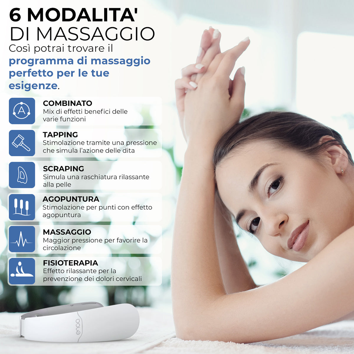 ENOA M5 – Massaggiatore Cervicale TENS-EMS