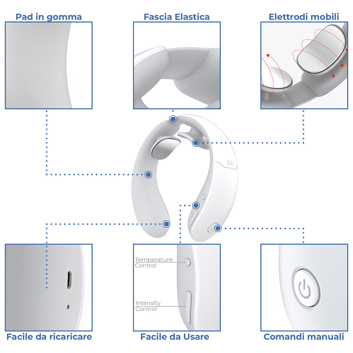 ENOA M5 – Massaggiatore Cervicale TENS-EMS