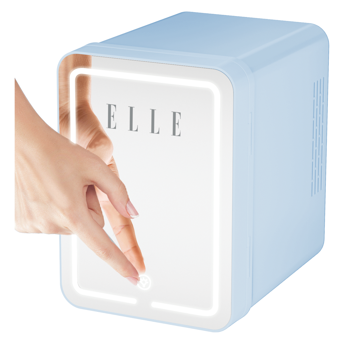 ELLE Cosmetic Cooler con Specchio LED 4L – Mini Frigo Beauty per Skincare e