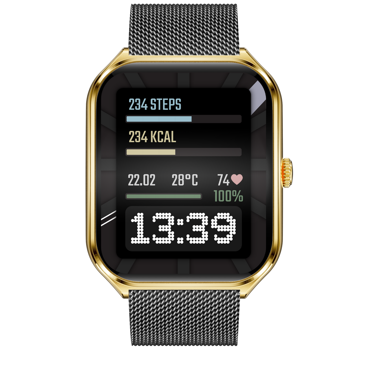 MAXCOM FW74 Aurum Slim Gold – Smartwatch AMOLED
