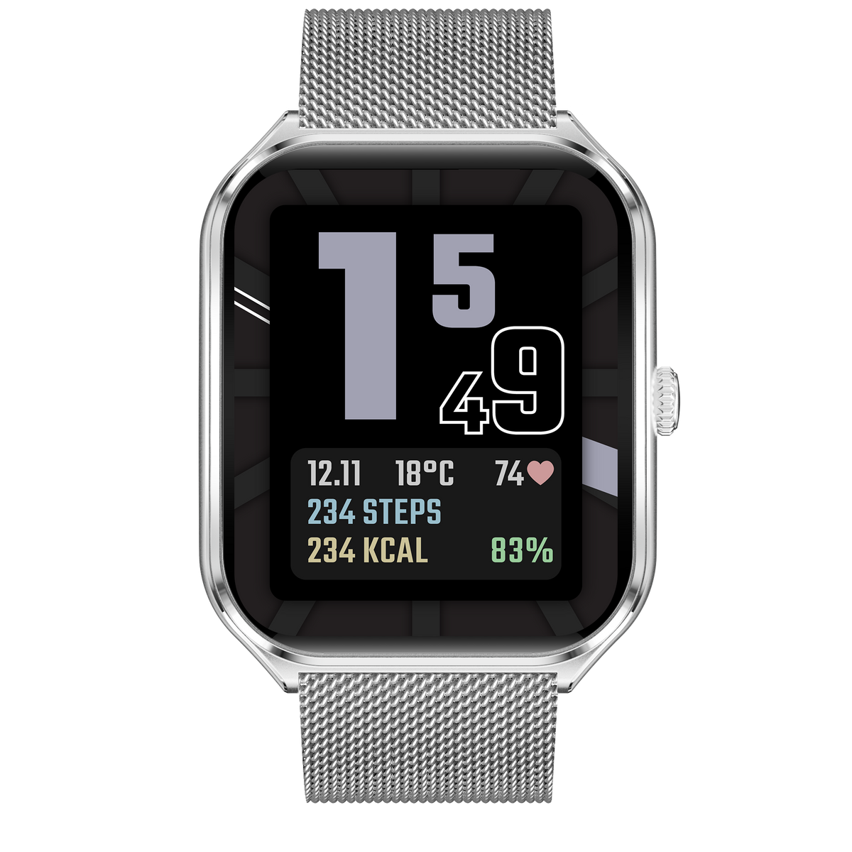 MAXCOM FW74 Aurum Slim Silver – Smartwatch AMOLED