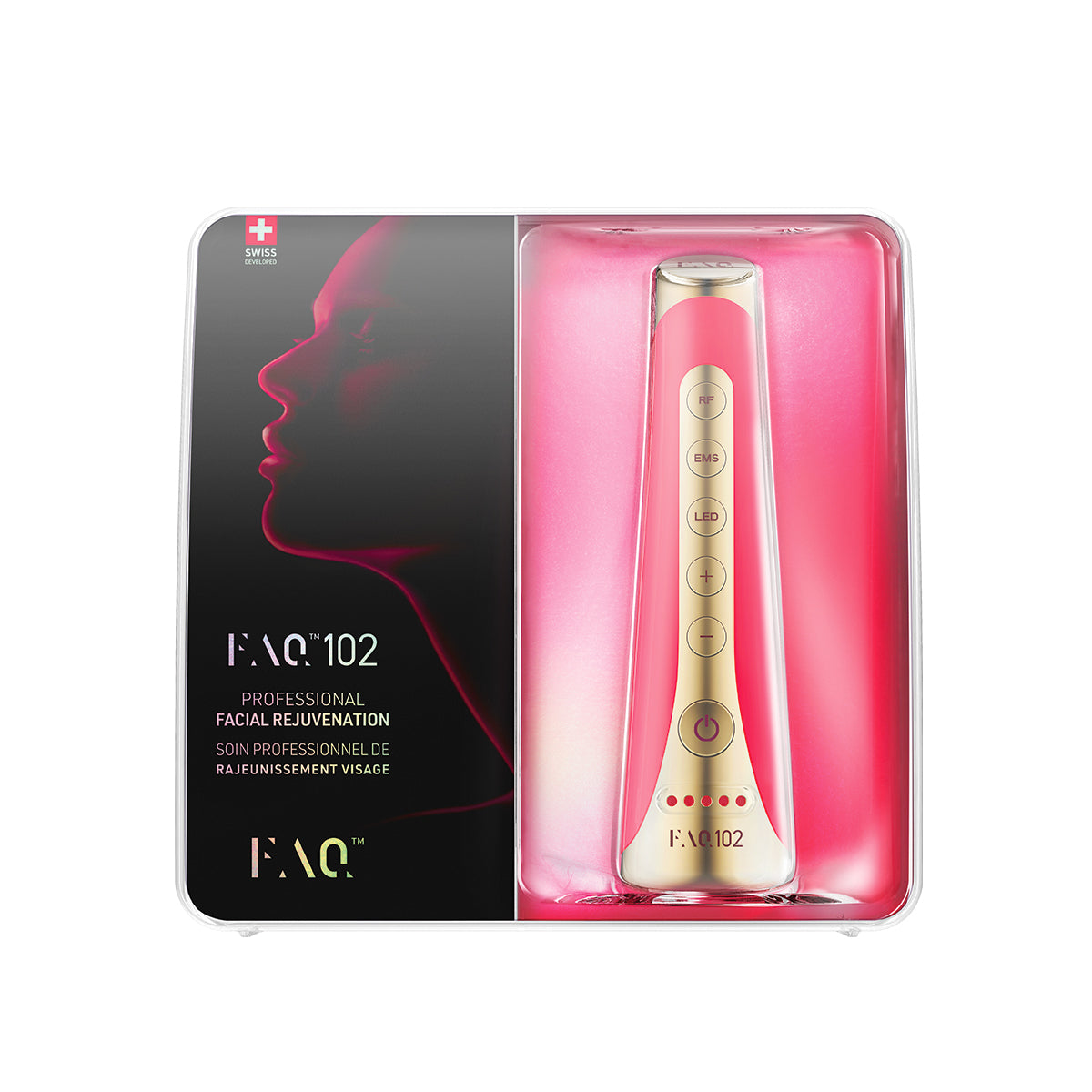 FAQ™ 102 Dispositivo anti-age e antirughe con EMS, RF e 8 luci LED