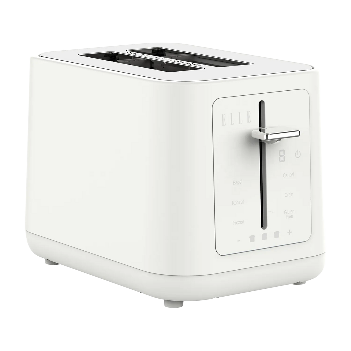 ELLE Panache Tostapane Digitale 2 Fette Bianco – Display Touch e Slot Extra