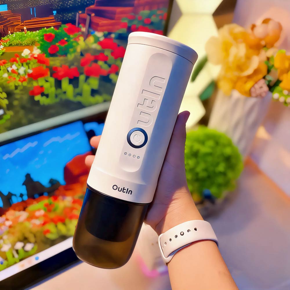 OutIn Nano – Macchina da Caffè Espresso Portatile Elettrica con Riscaldamento