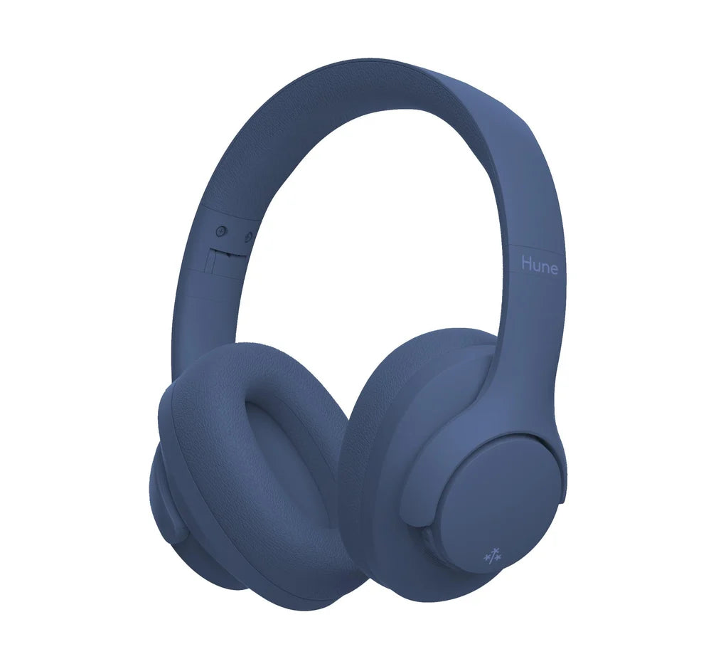HUNE FLORA™ Oceano – Cuffie Bluetooth On-Ear Pieghevoli in Materiali Riciclati