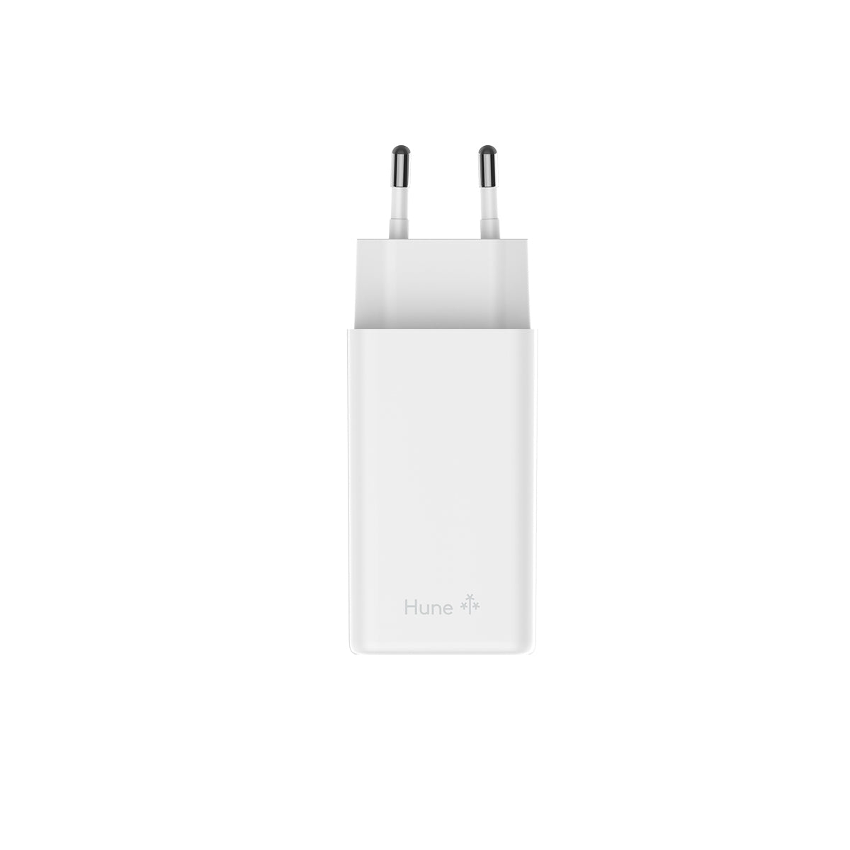 HUNE HURON 65W – Caricatore GaN Multiporta 2 USB-C + USB-A in Materiali Riciclati