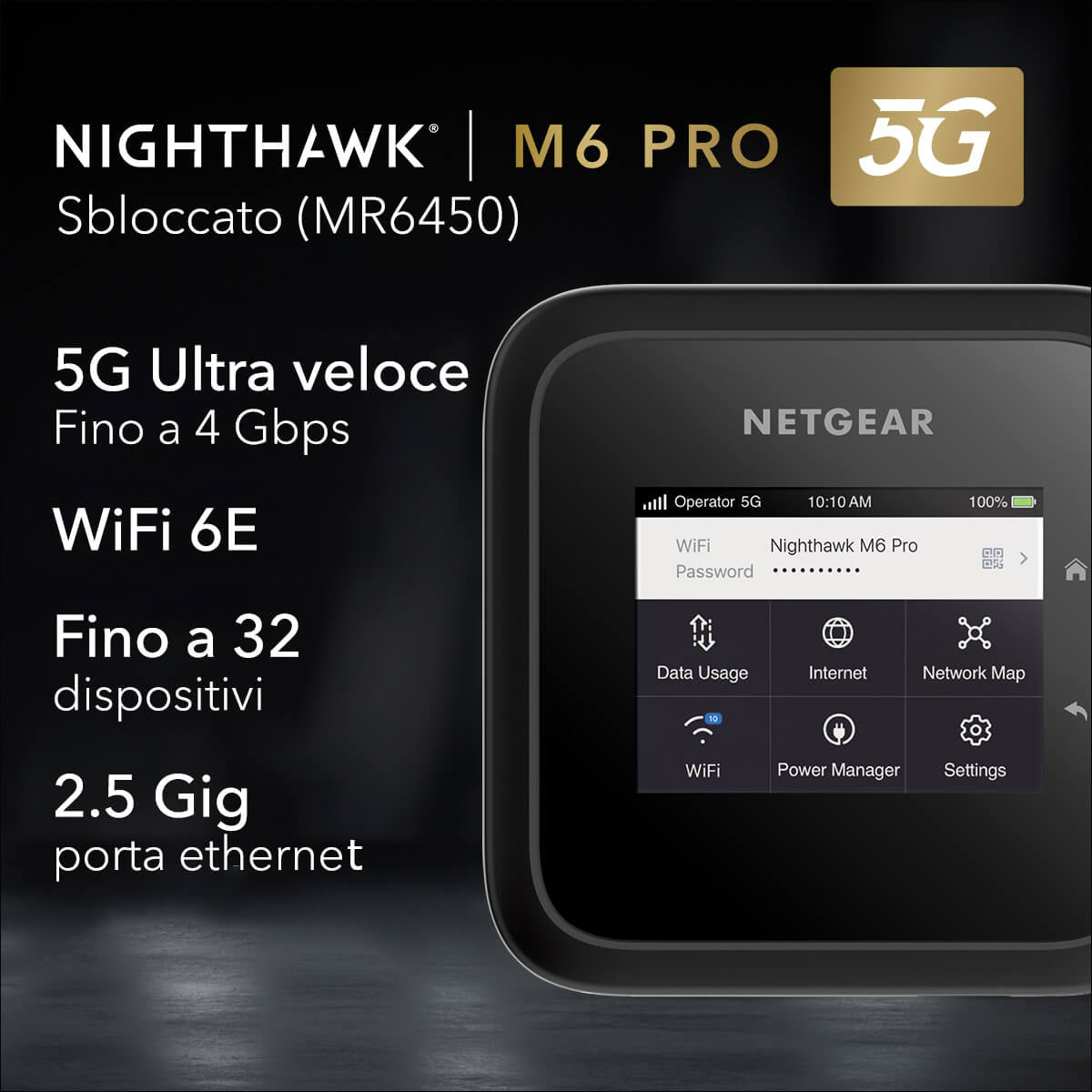 Netgear Nighthawk M6 Pro Mobile Router MR6450-100EUS