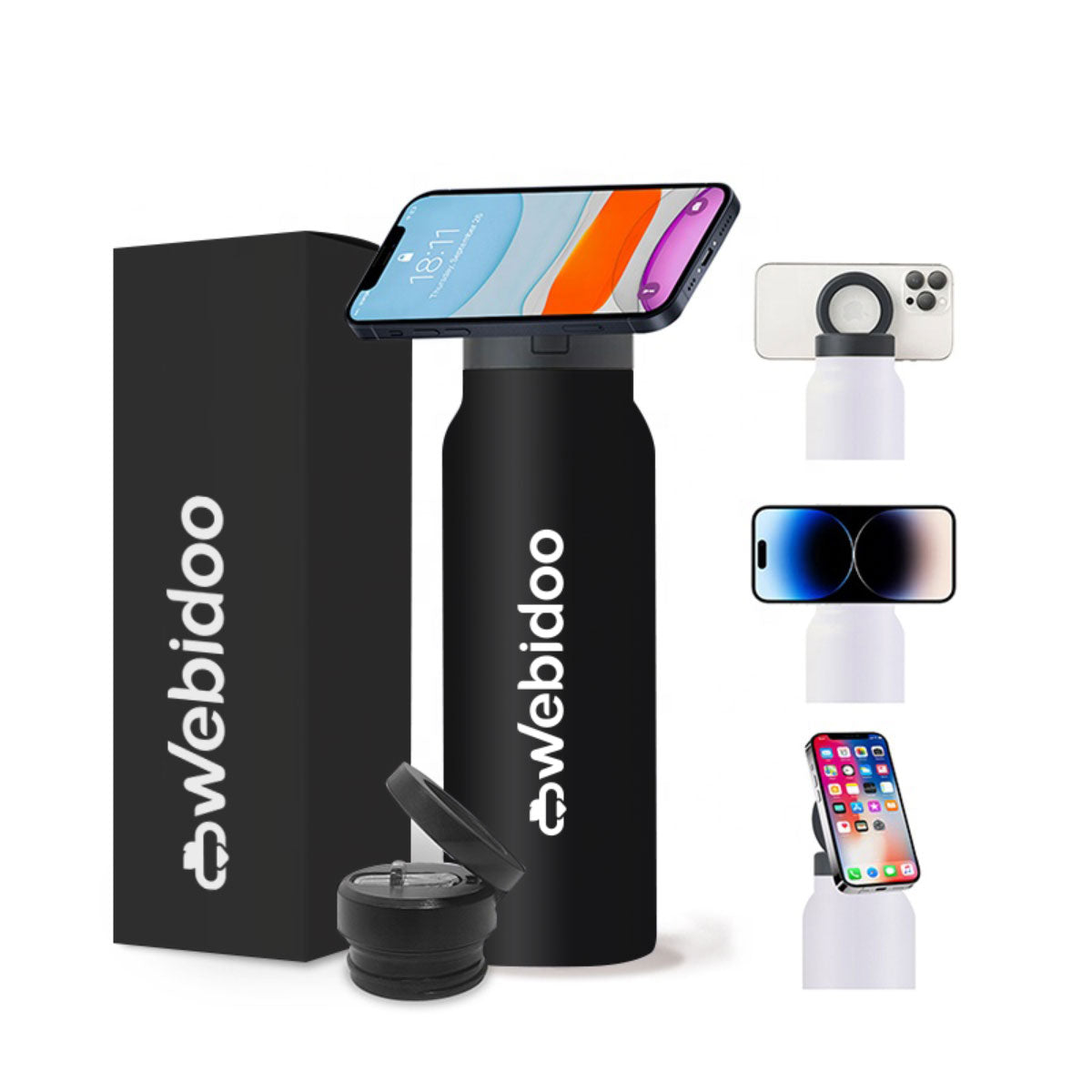 Webidoo Collection Borraccia con anello magnetico