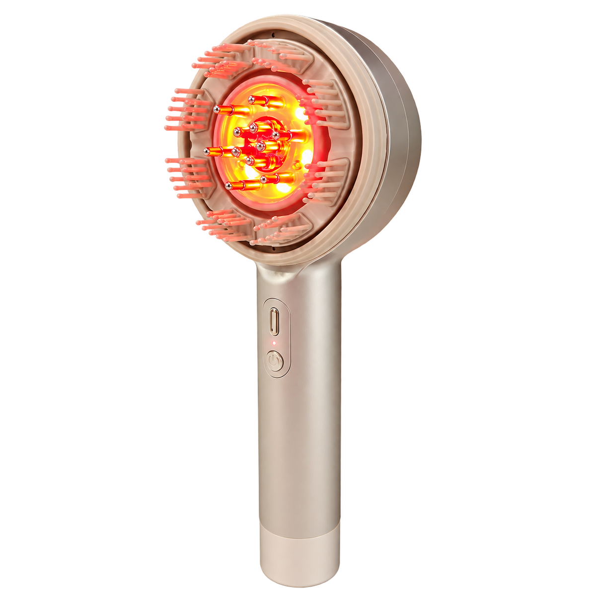 FITPADDY FITCOMB – Spazzola Massaggiante Cuoio Capelluto con EMS e Luce Rossa