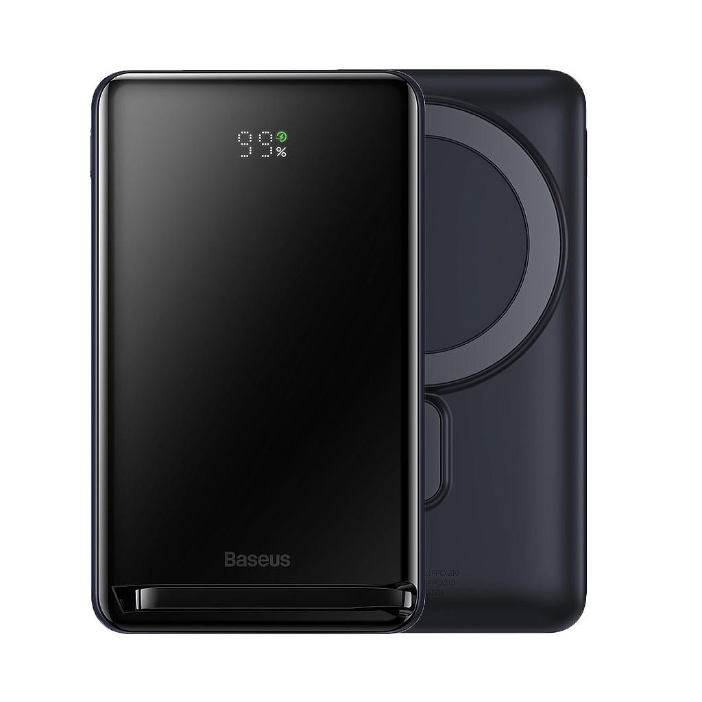 Baseus power bank 10000 mAh 20W magnetic bracket con ricarica wireless Blue