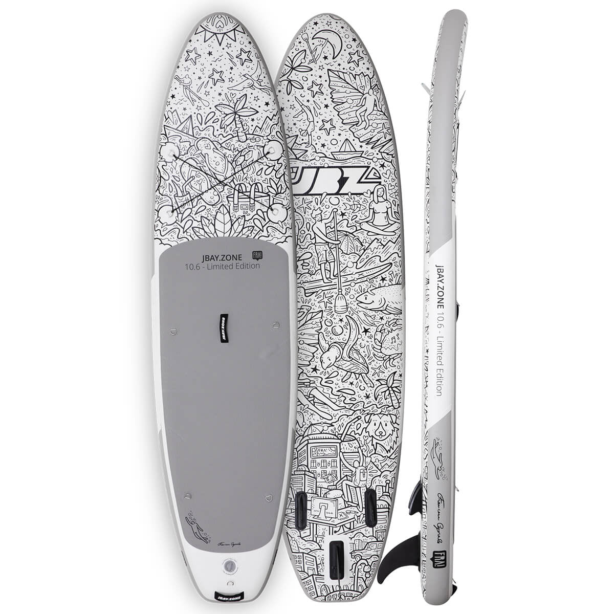 Stand Up Paddle Jbay.Zone FRA! Special Edition White