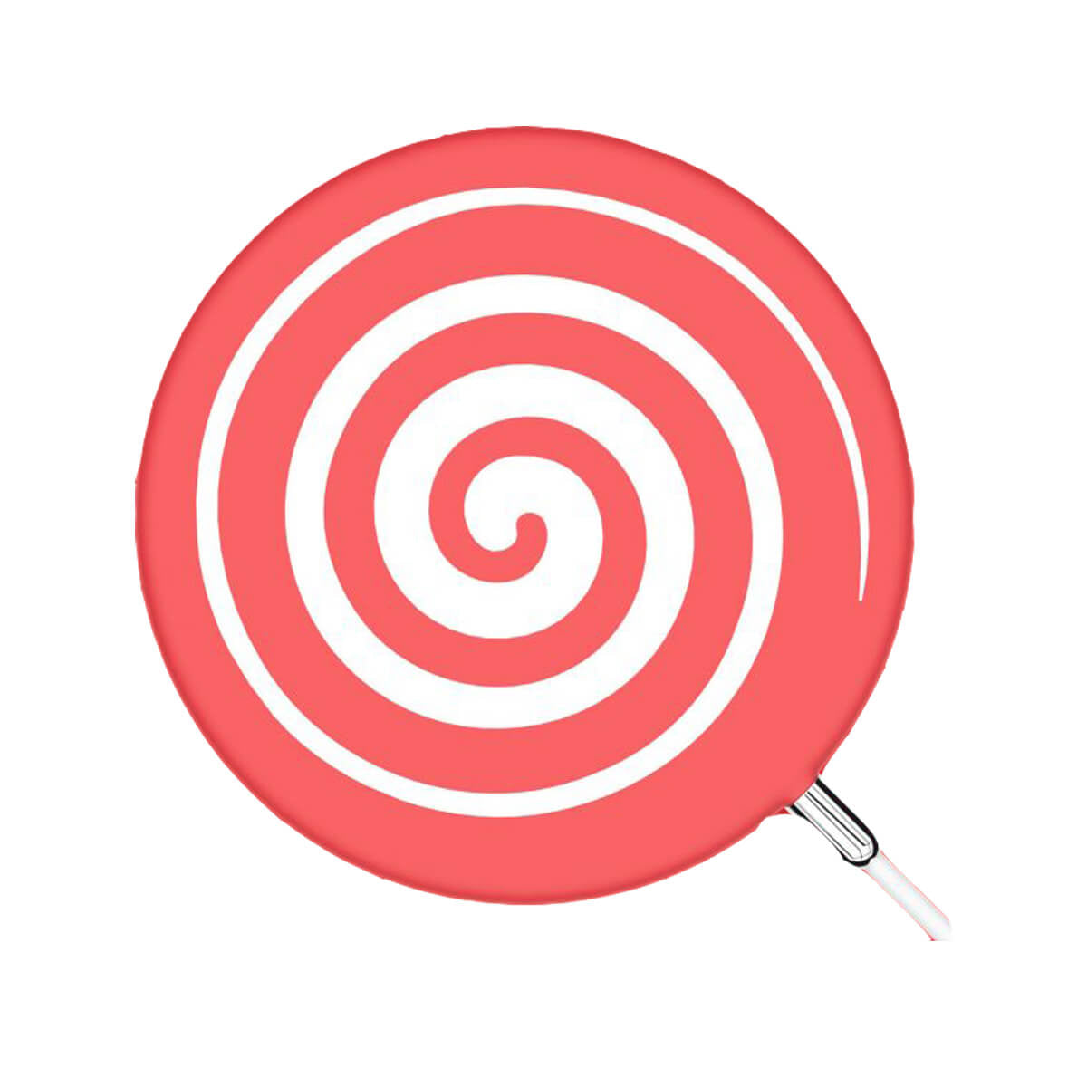 Trozk Base di ricarica Wireless Lollipop Rosso