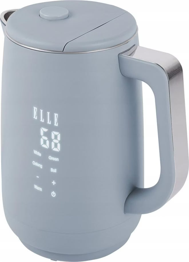 ELLE Panache 1.7L Digital Kettle Blu – Bollitore Digitale Touch con Programmi per Tè