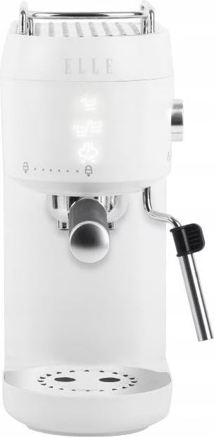 ELLE Panache Espresso Maker Bianco – Macchina per Caffè Espresso con Touch Control e Sistema Latte