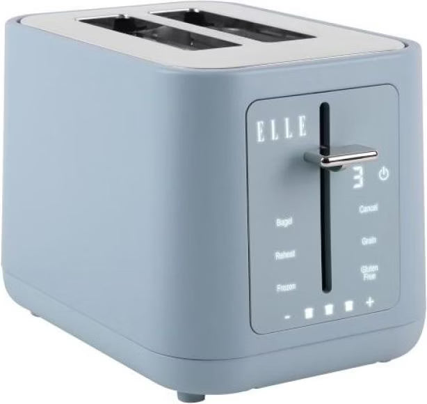 ELLE Panache Tostapane Digitale 2 Fette Blu – Display Touch e Tostatura di Precisione