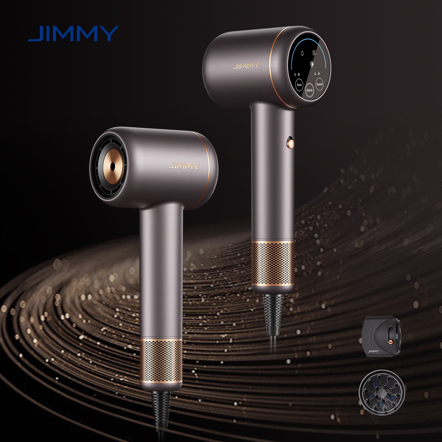 JIMMY F8 – Asciugacapelli Nano Ultrasonico con Touch Screen e Motore Digitale ad Alta Velocità