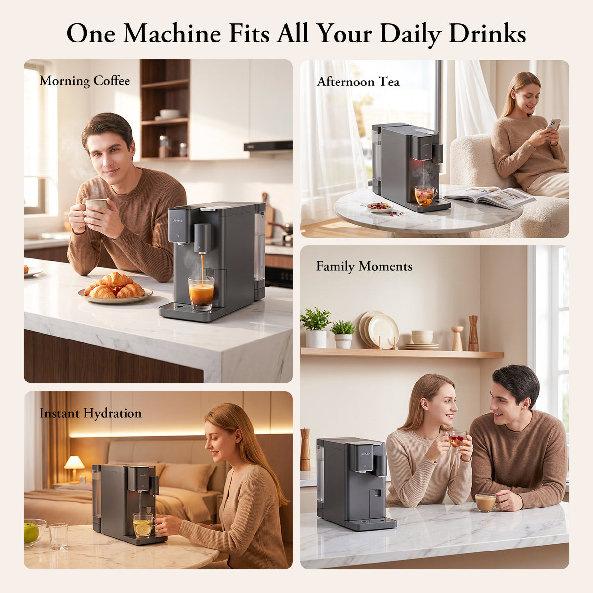 JIMMY Nespure N9 – Purificatore d’Acqua e Macchina da Caffè