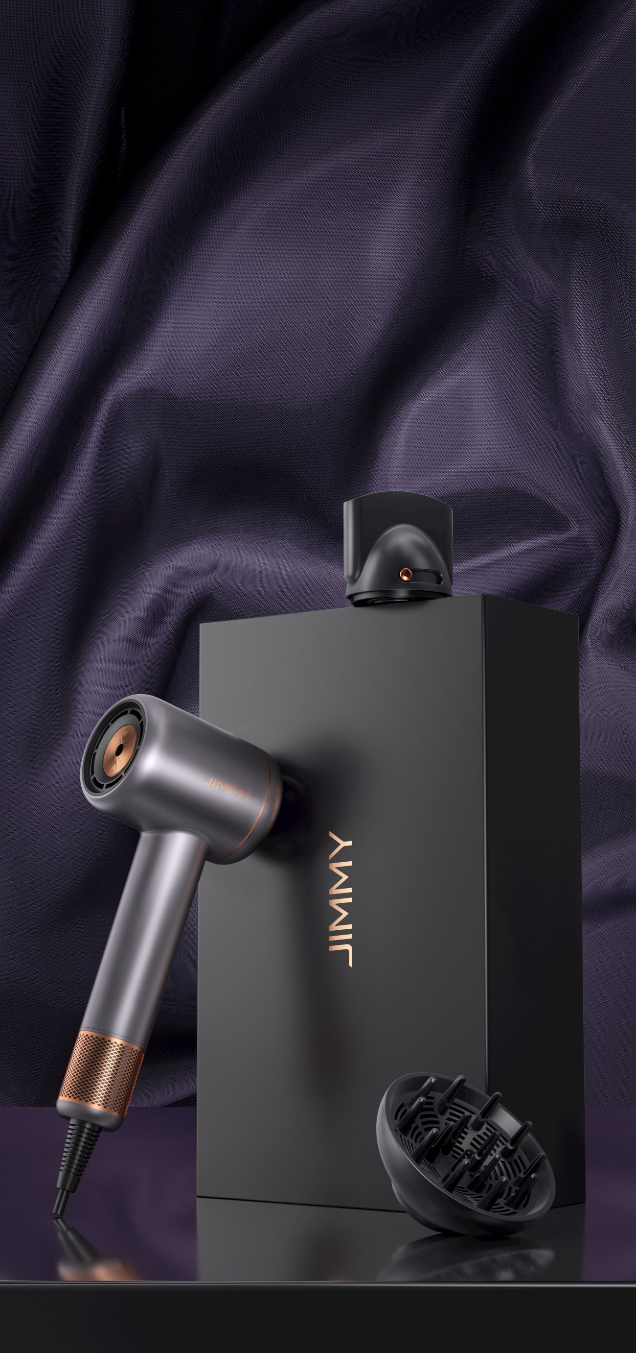 JIMMY F8 – Asciugacapelli Nano Ultrasonico con Touch Screen e Motore Digitale ad Alta Velocità
