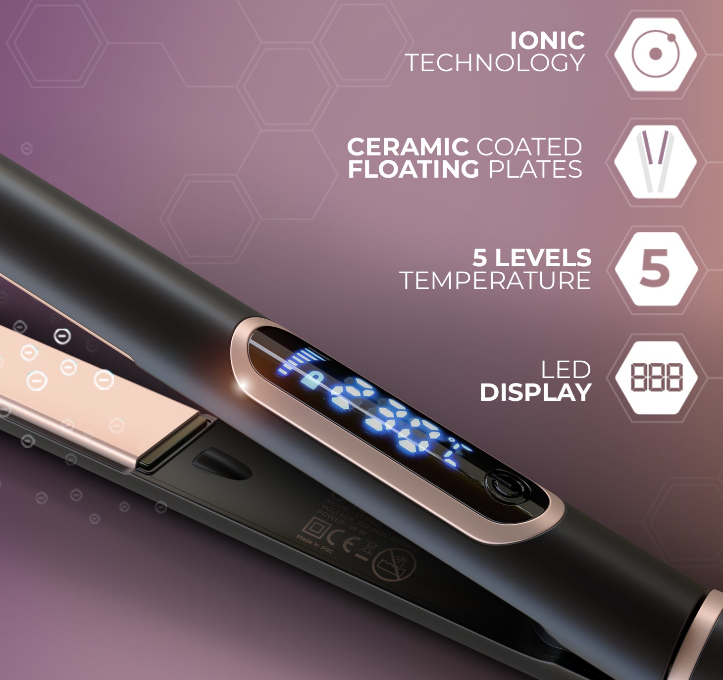 ENOA S7 PRO Piastra per capelli Professionale