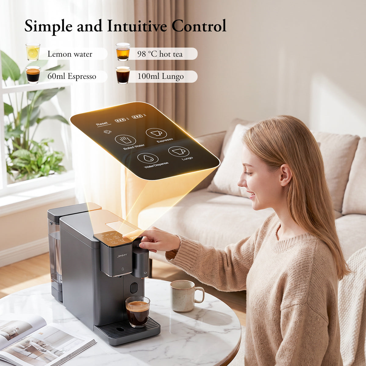 JIMMY Nespure N9 – Purificatore d’Acqua e Macchina da Caffè
