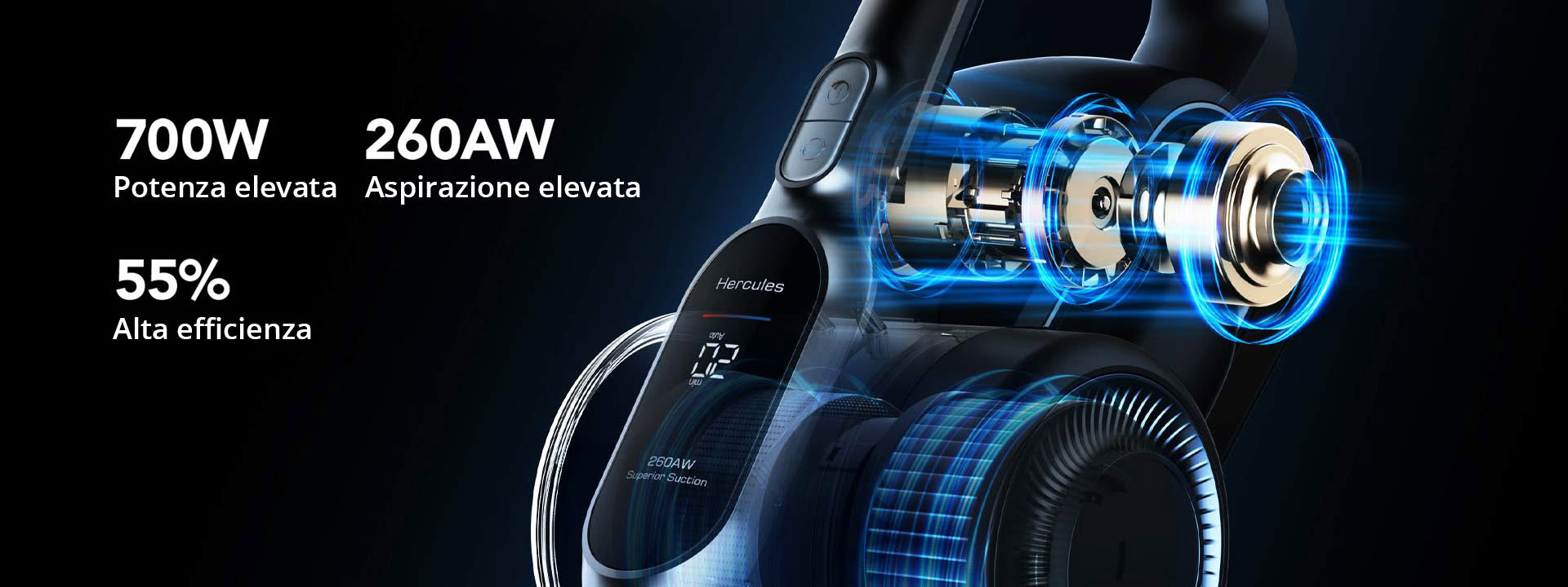 JIMMY H11 Pro – Aspirapolvere Cordless ad Alta Potenza con Motore Brushless 260AW