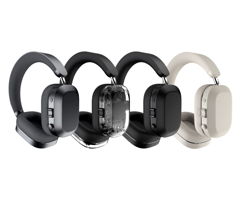MONDO by Defunc ANC Headphones Beige – Cuffie Over-Ear Wireless con Active Noise Cancelling