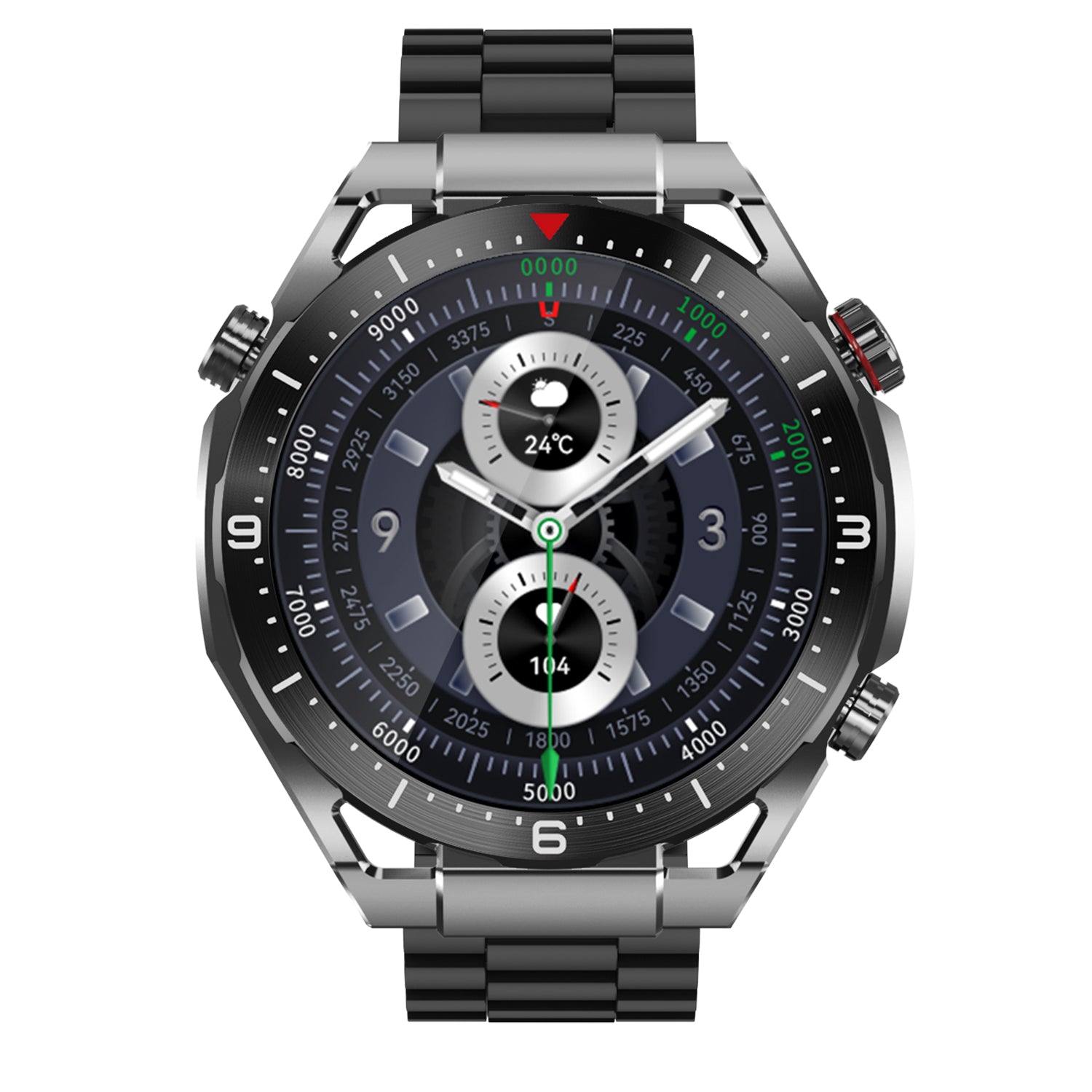 ECOWATCH EW01 Smartwatch Nero – Display 1.52” HD e Autonomia fino a 20 Giorni